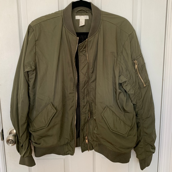 h&m olive jacket